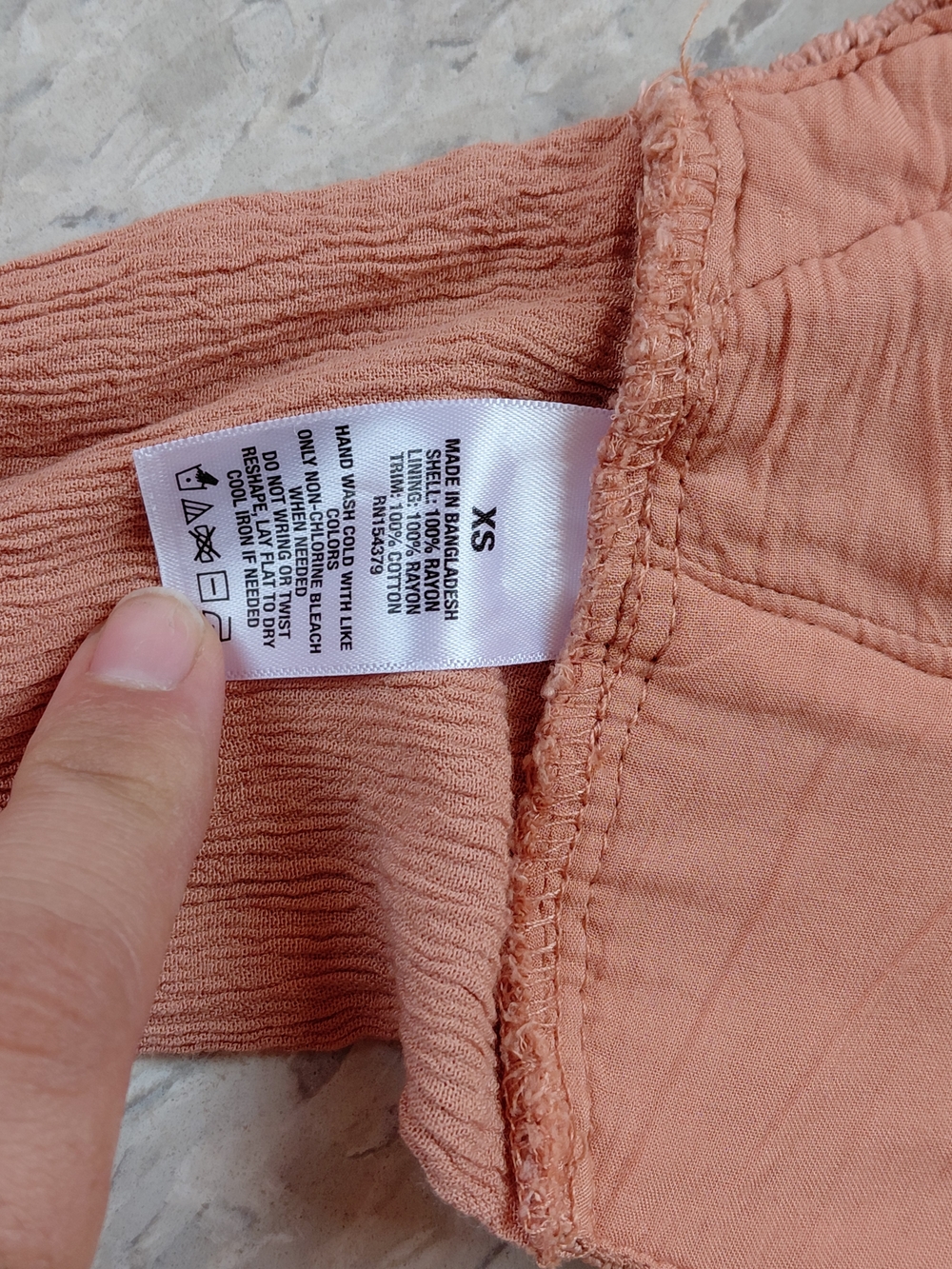 Aeropostale Crocheted Bralette in Peach Or Dusty Pink Size XS Crop Top . - Picture 10 of 12